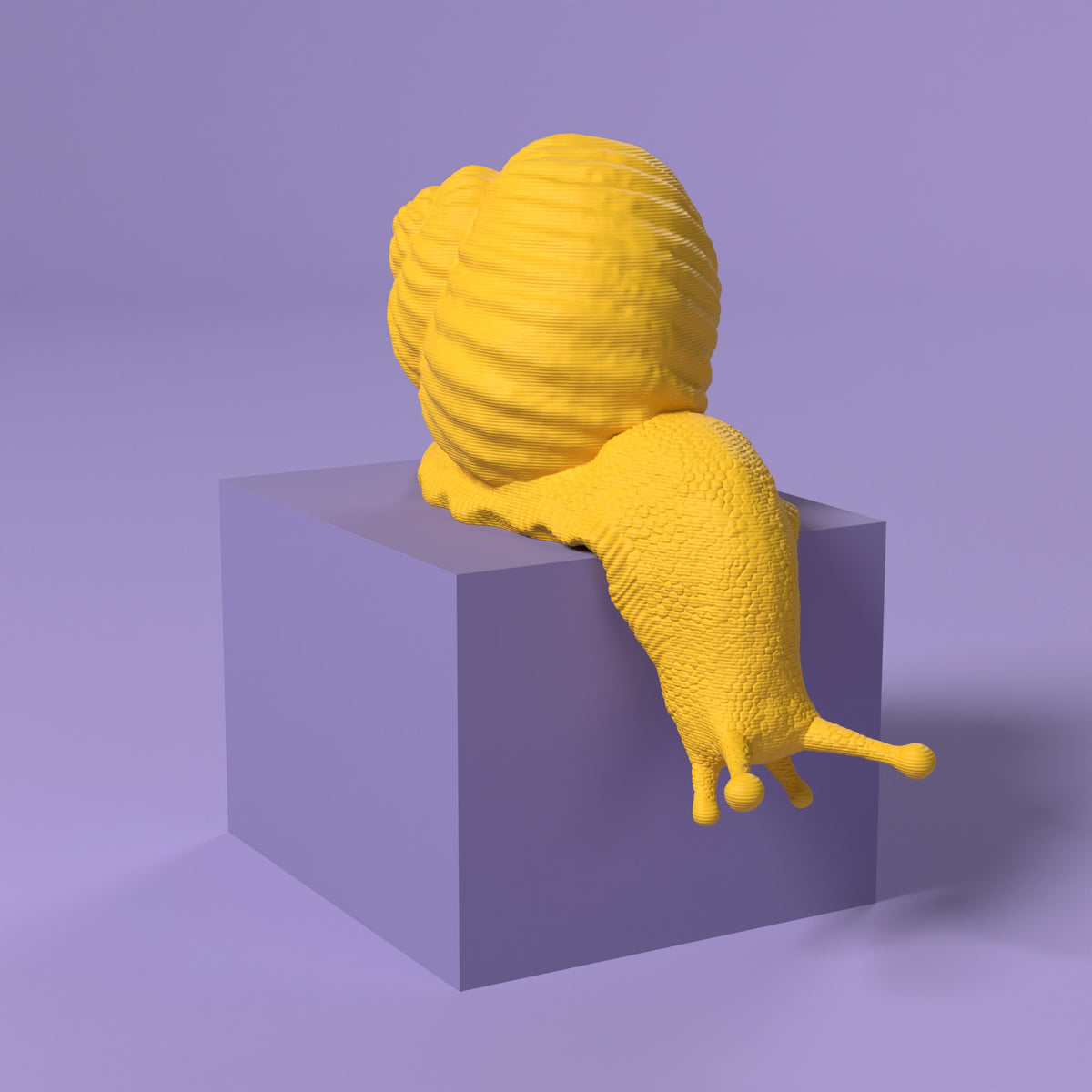 Che Lumaca! Testa in Giù Scamarcia Design – colore Giallo, stampa 3D in bio-PLA