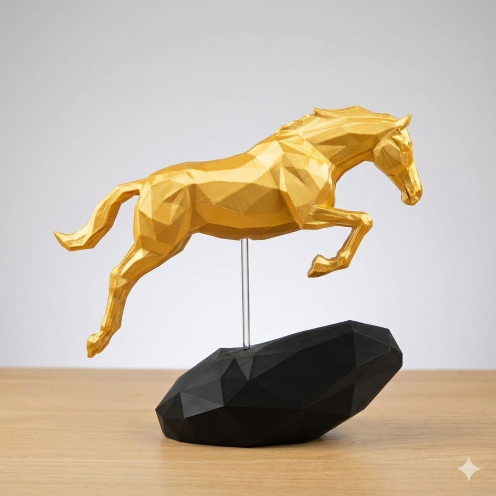 Salto di Cavallo scultura in materiale Bio