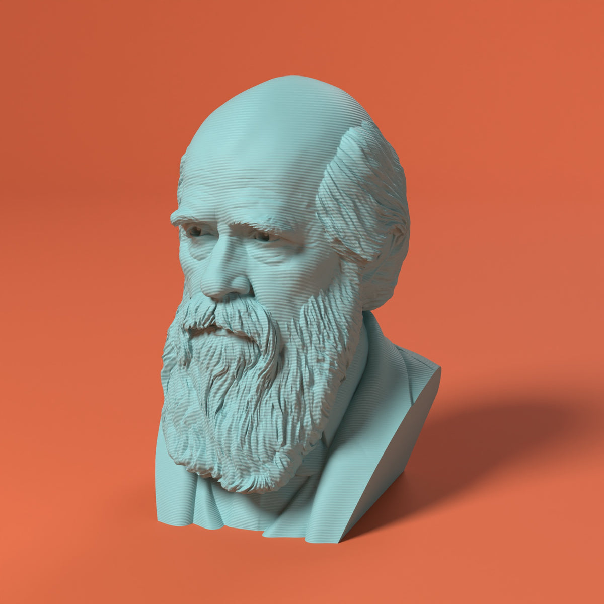 Charles Darwin Scamarcia Design – colore Turchese, stampa 3D in bio-PLA