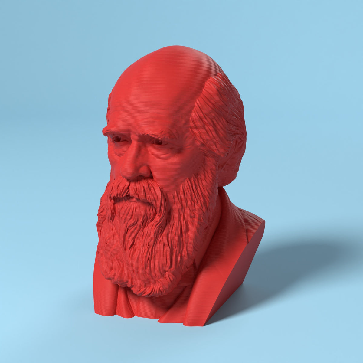 Charles Darwin Scamarcia Design – colore Rosso, stampa 3D in bio-PLA