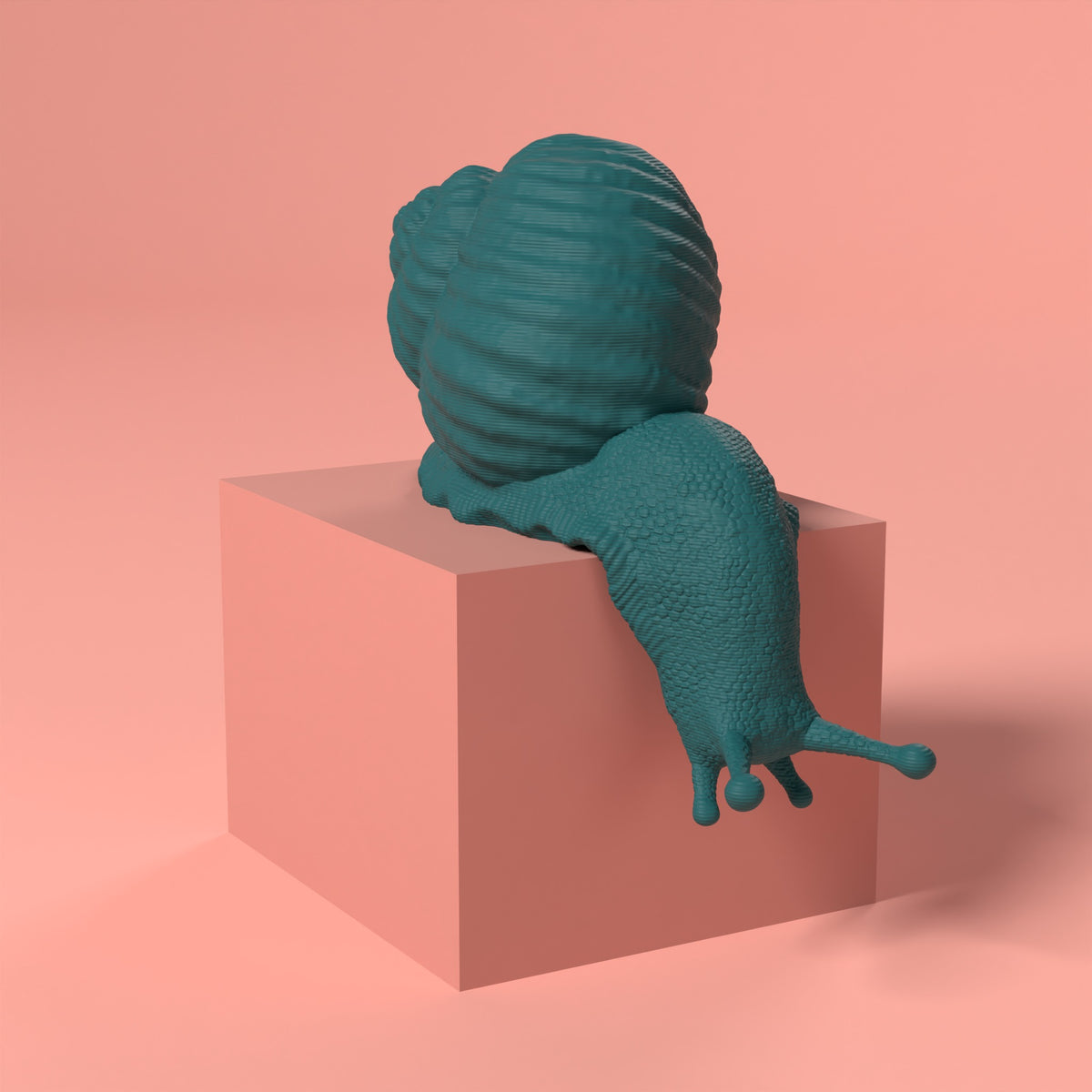 Che Lumaca! Testa in Giù Scamarcia Design – colore Verde Petrolio, stampa 3D in bio-PLA