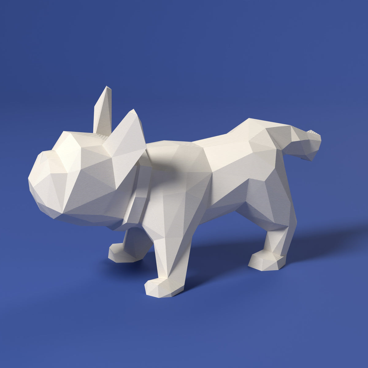 Timmy il Bulldog Francese territoriale Scamarcia Design – colore Bianco, stampa 3D in bio-PLA