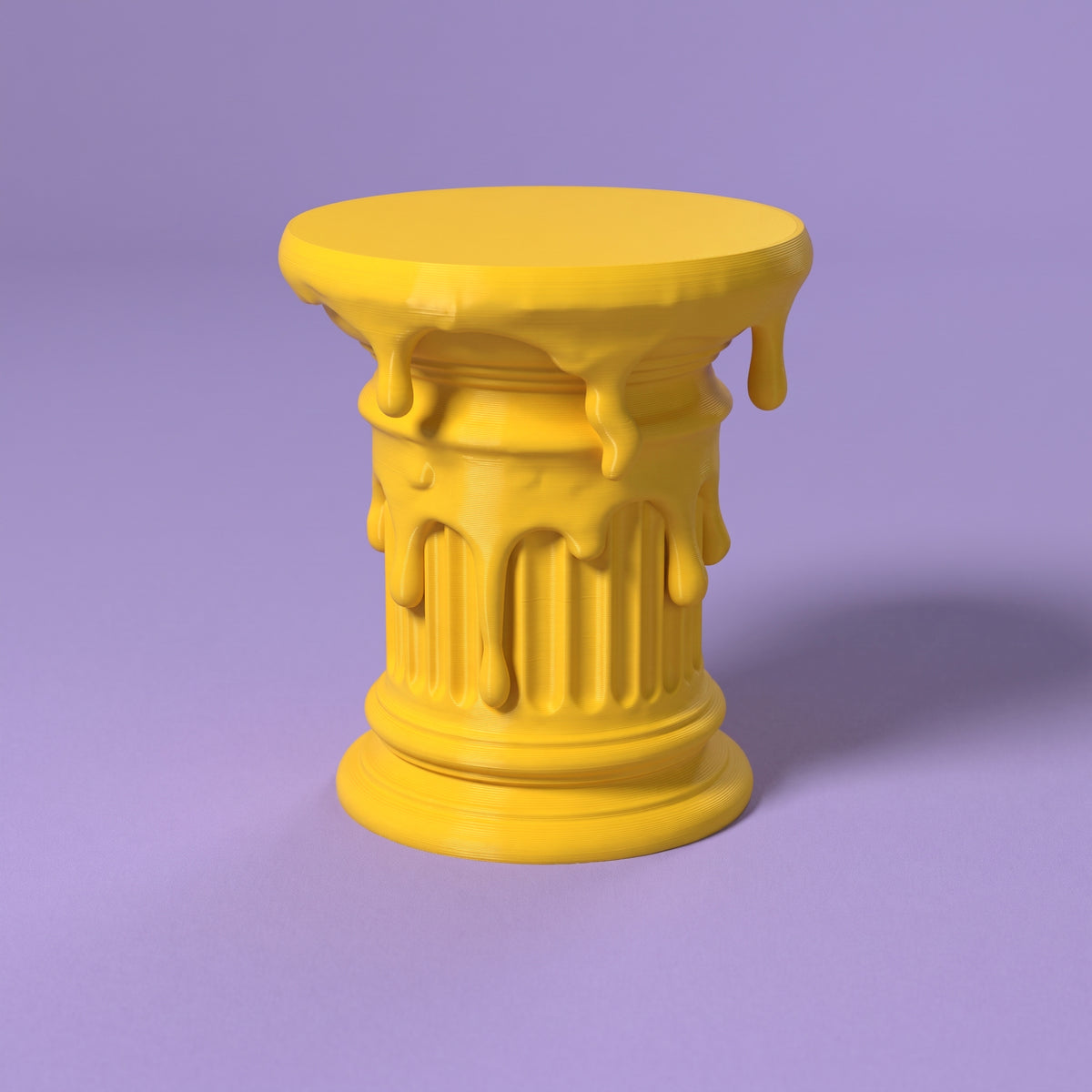 Tavolino Marmo Liquido giallo