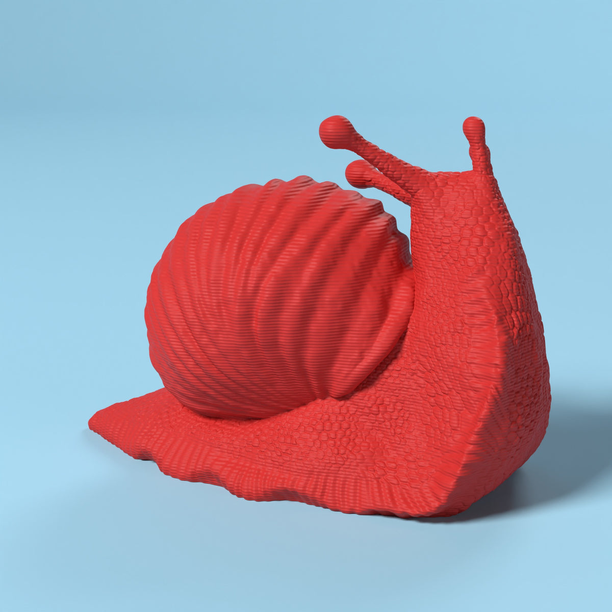 Che Lumaca! Testa in Su Scamarcia Design – colore Rosso, stampa 3D in bio-PLA