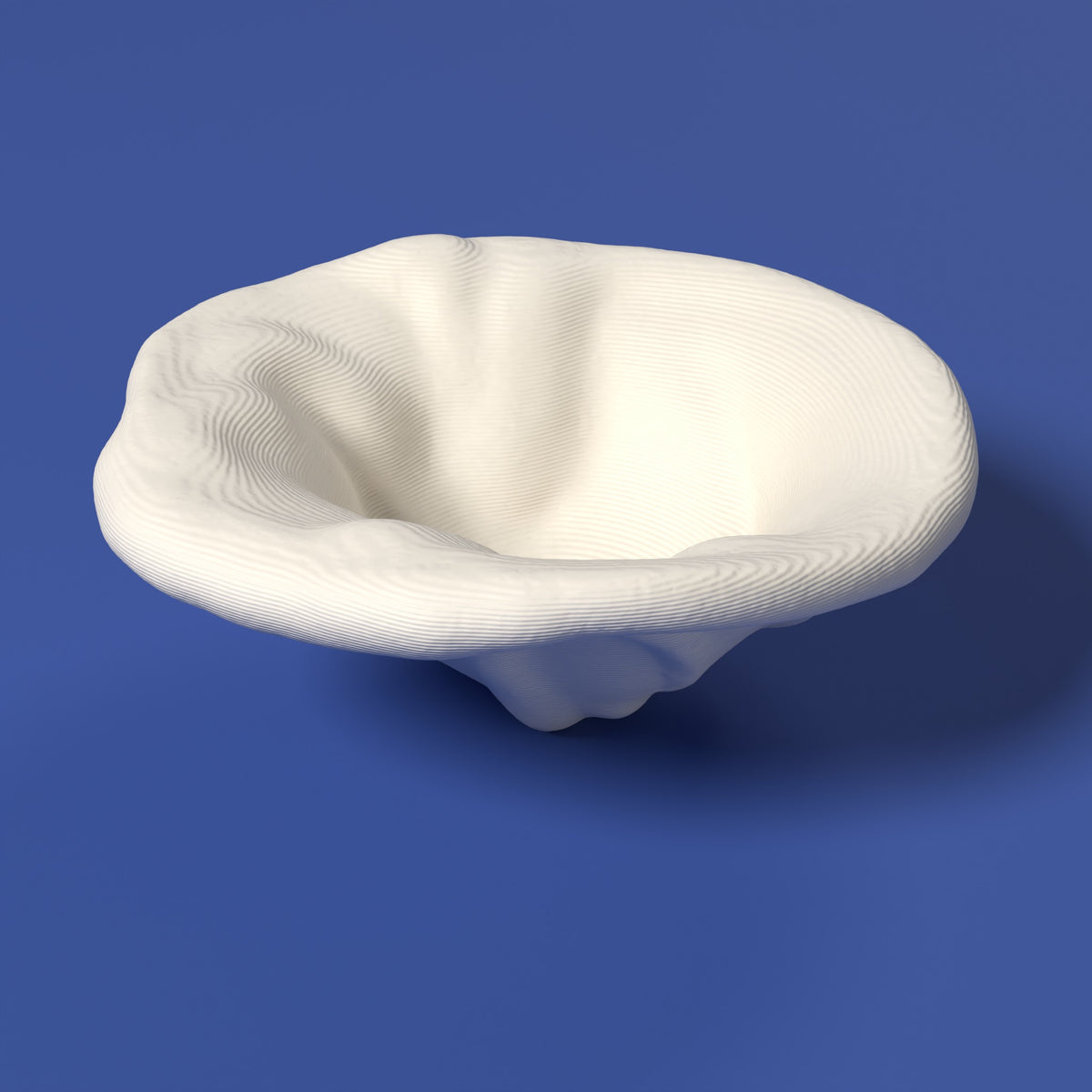 Orecchietta - Centrotavola Scamarcia Design – colore Bianco, stampa 3D in bio-PLA