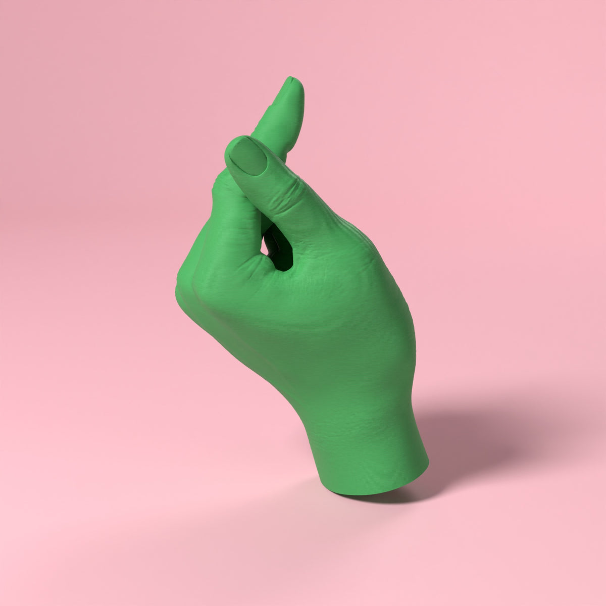 Gesto di Amore - Korean Heart Scamarcia Design – colore Verde, stampa 3D in bio-PLA