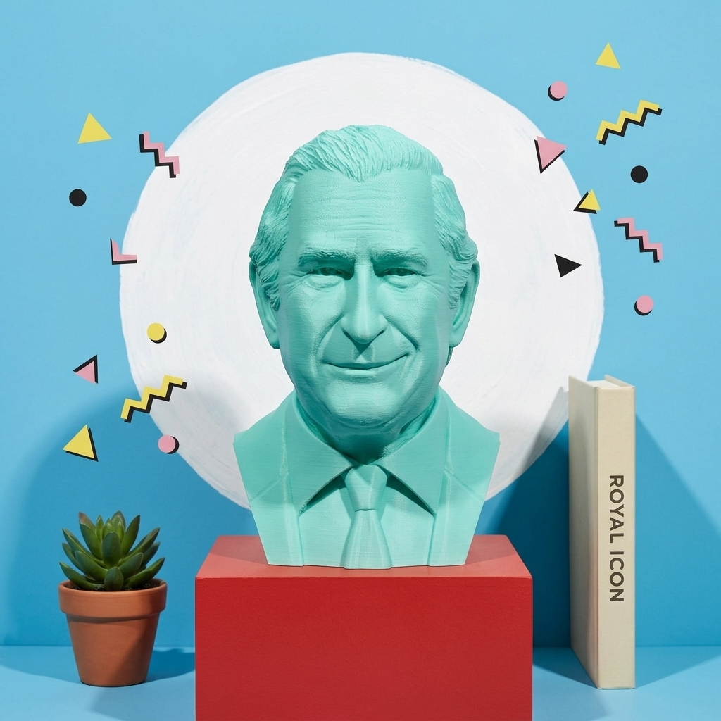 Busto Il Re - pop art