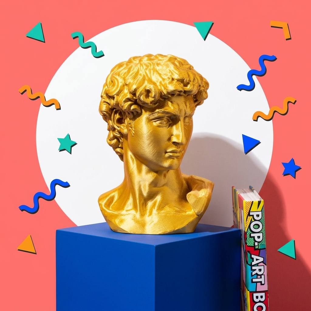 Busto David - pop art