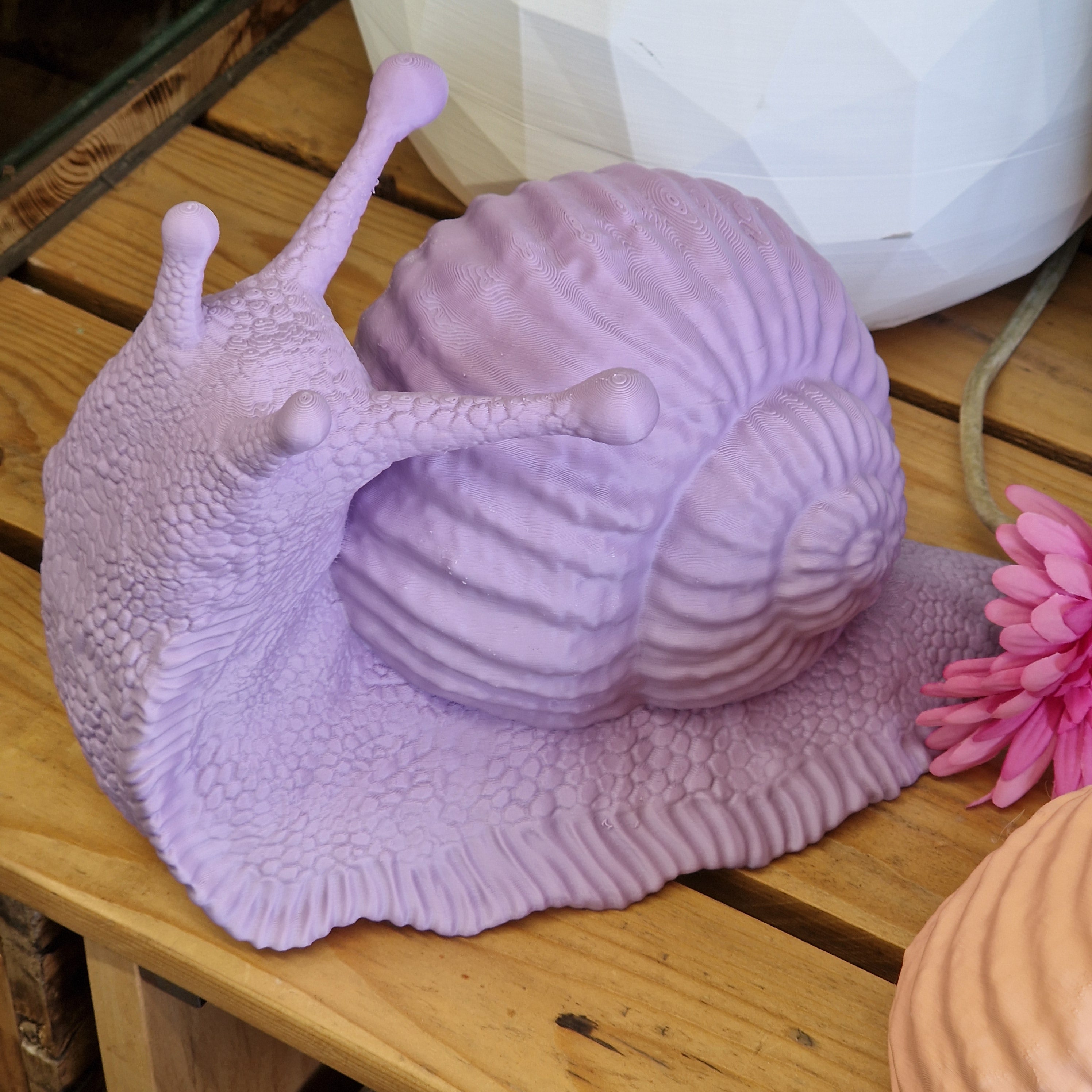 Che Lumaca! Testa in Su, scultura lumaca in PLA biodegradabile - 2