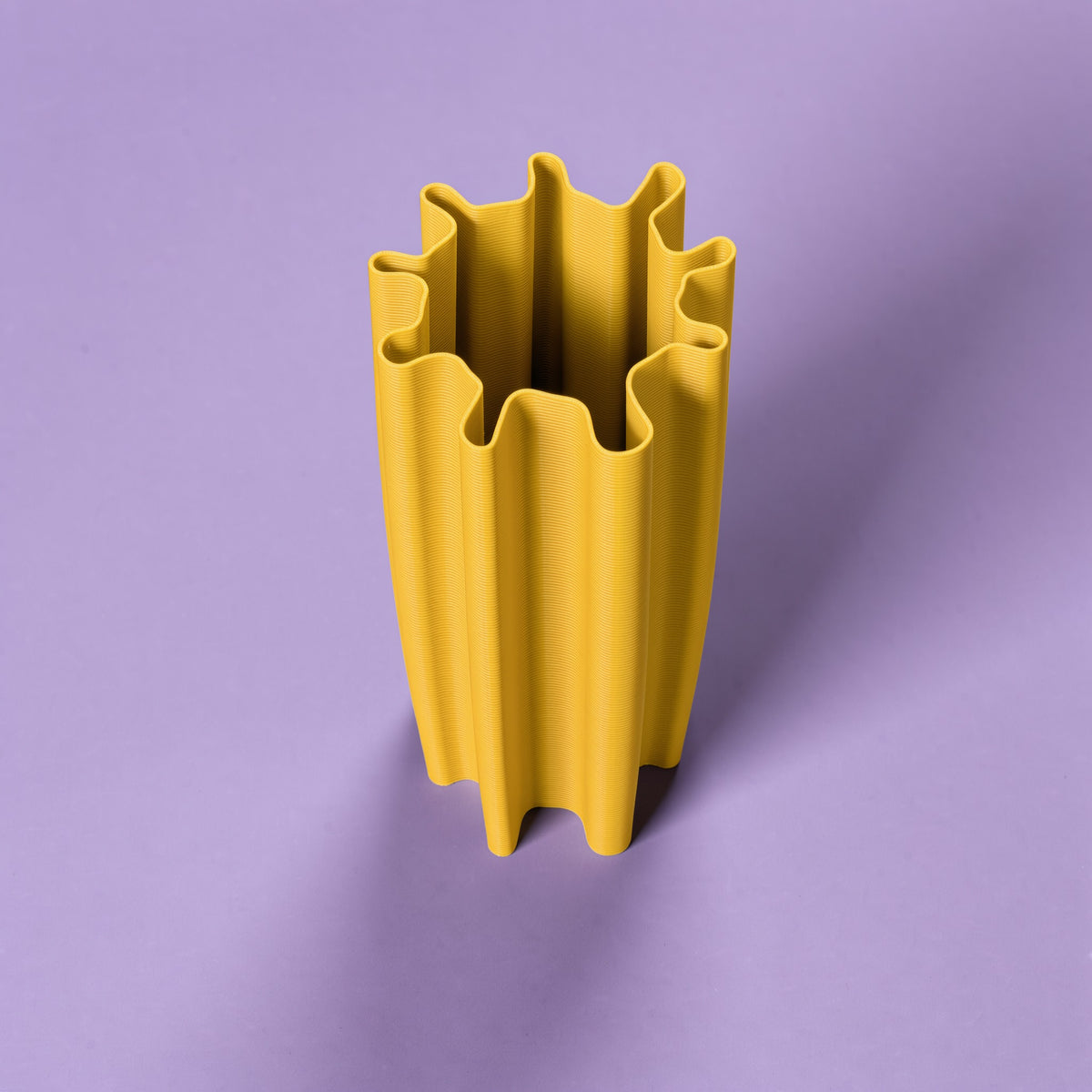 Portaombrelli Corallo Scamarcia Design visto dall'alto – colore Giallo