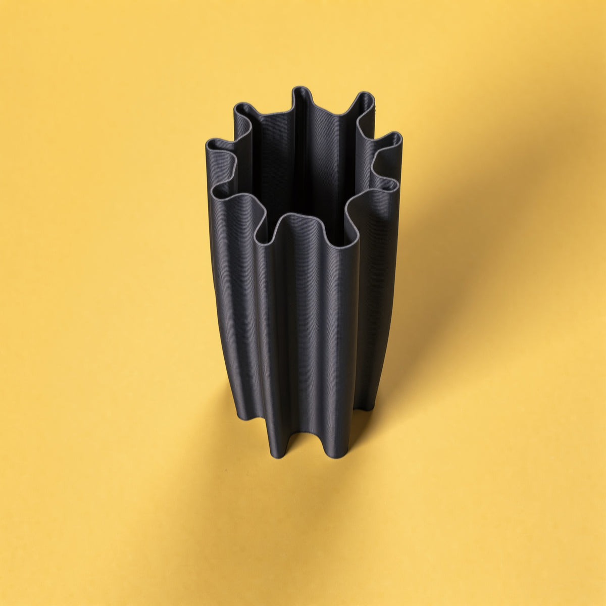 Portaombrelli Corallo Scamarcia Design visto dall'alto – colore Nero