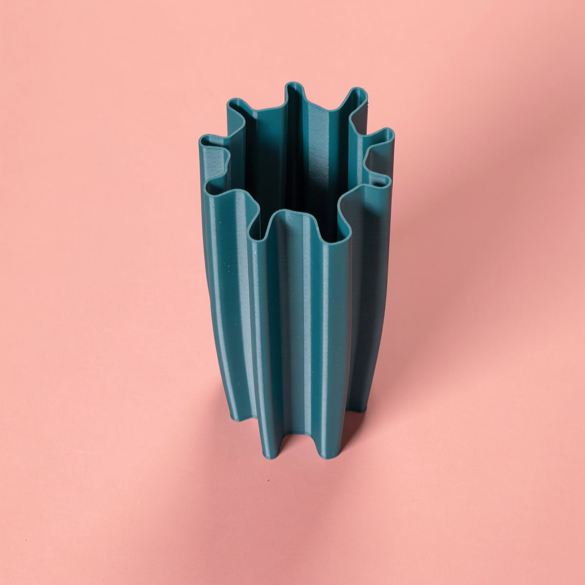 Portaombrelli Corallo Scamarcia Design visto dall'alto – colore Verde Petrolio