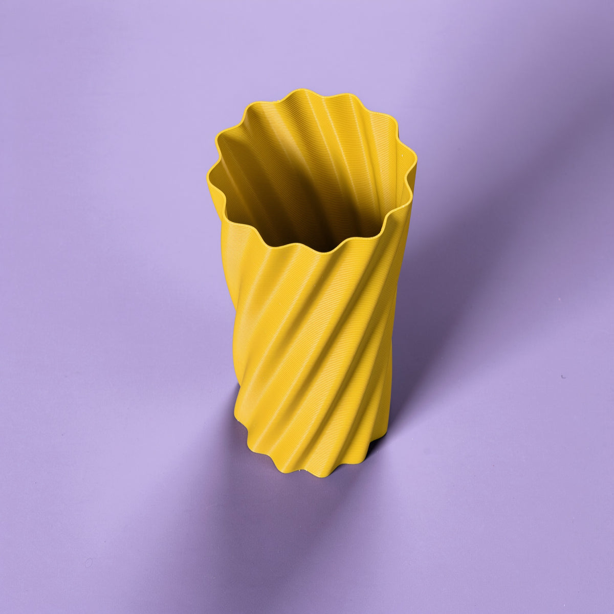 Portaombrelli Rigatone Scamarcia Design visto dall'alto – colore Giallo