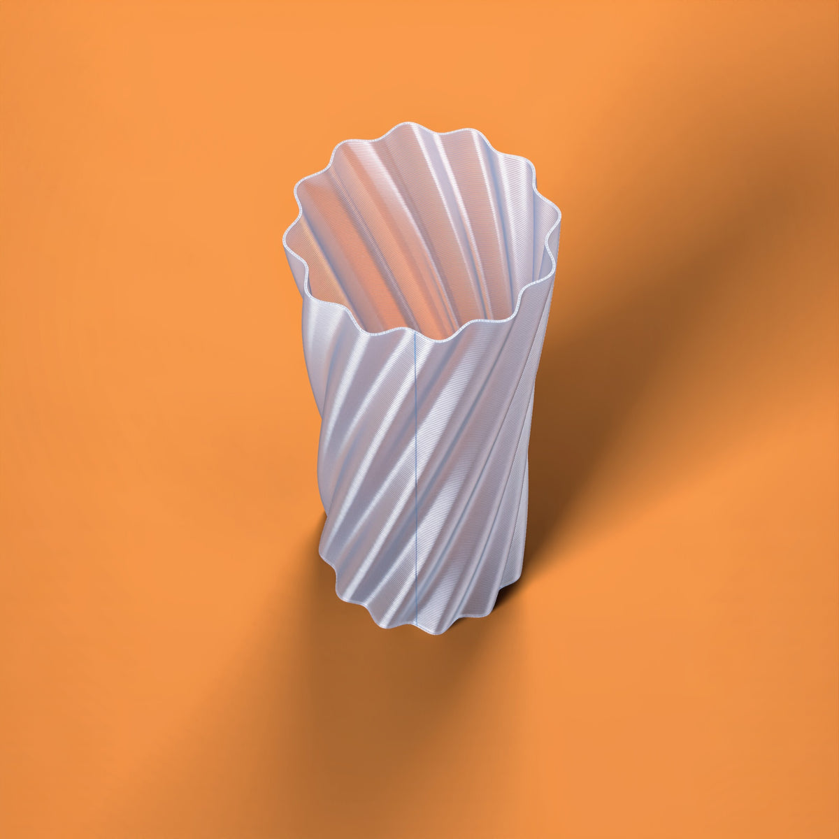 Portaombrelli Rigatone Scamarcia Design visto dall'alto – colore Trasparente