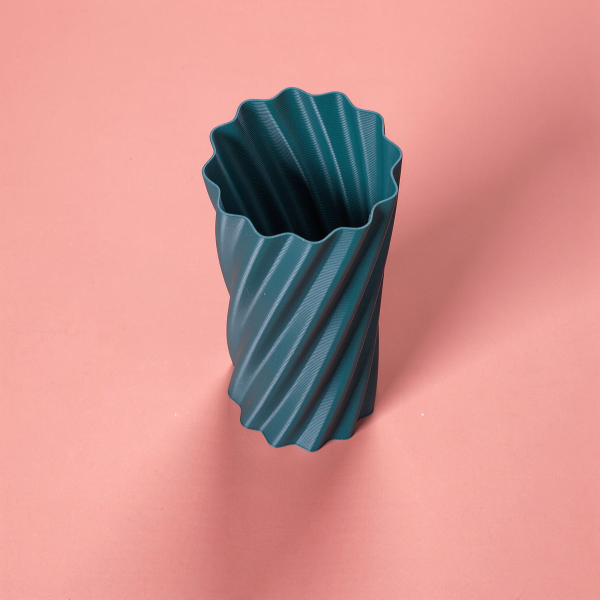 Portaombrelli Rigatone Scamarcia Design visto dall'alto – colore Verde Petrolio