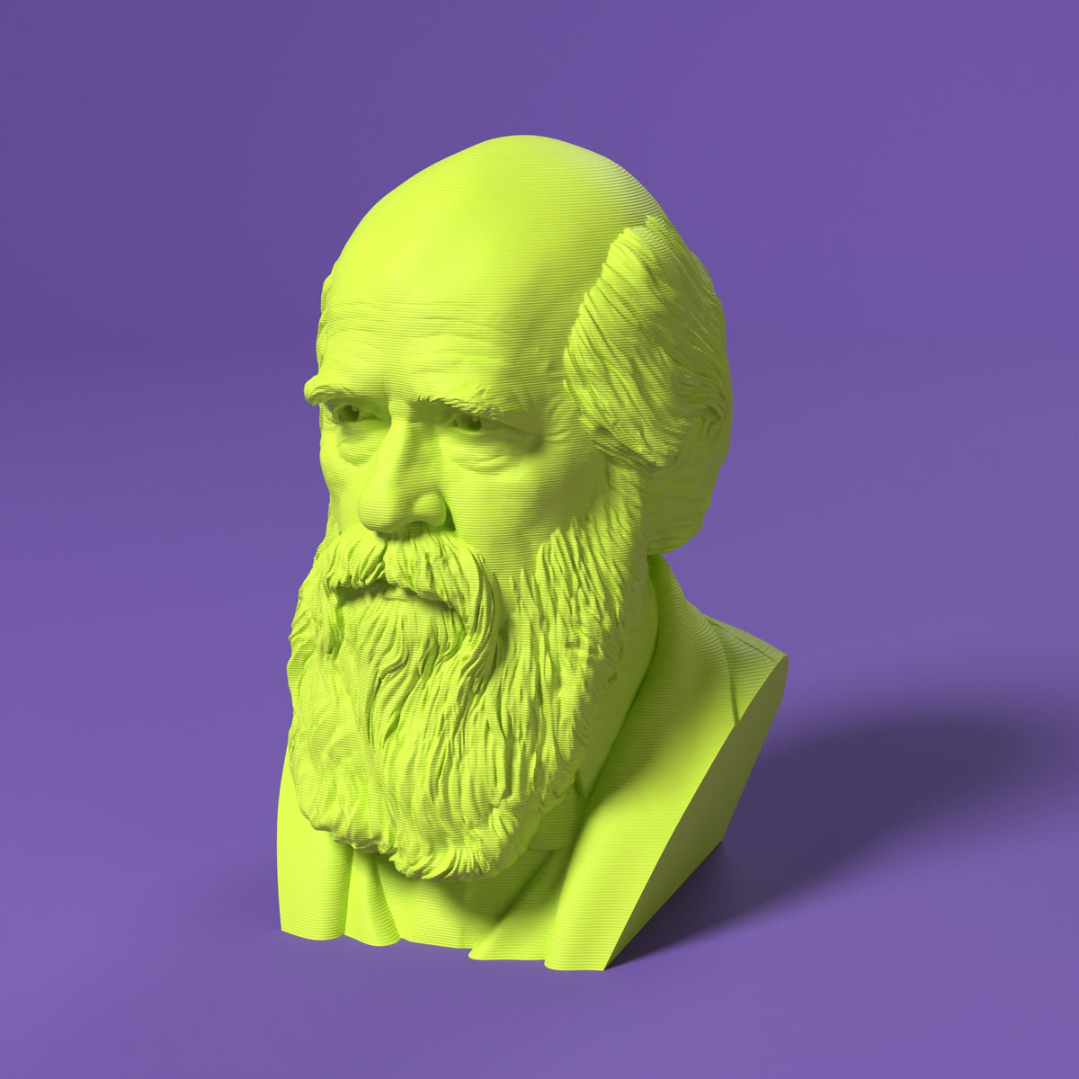 Charles Darwin Scamarcia Design – colore Giallo Fluo, stampa 3D in bio-PLA
