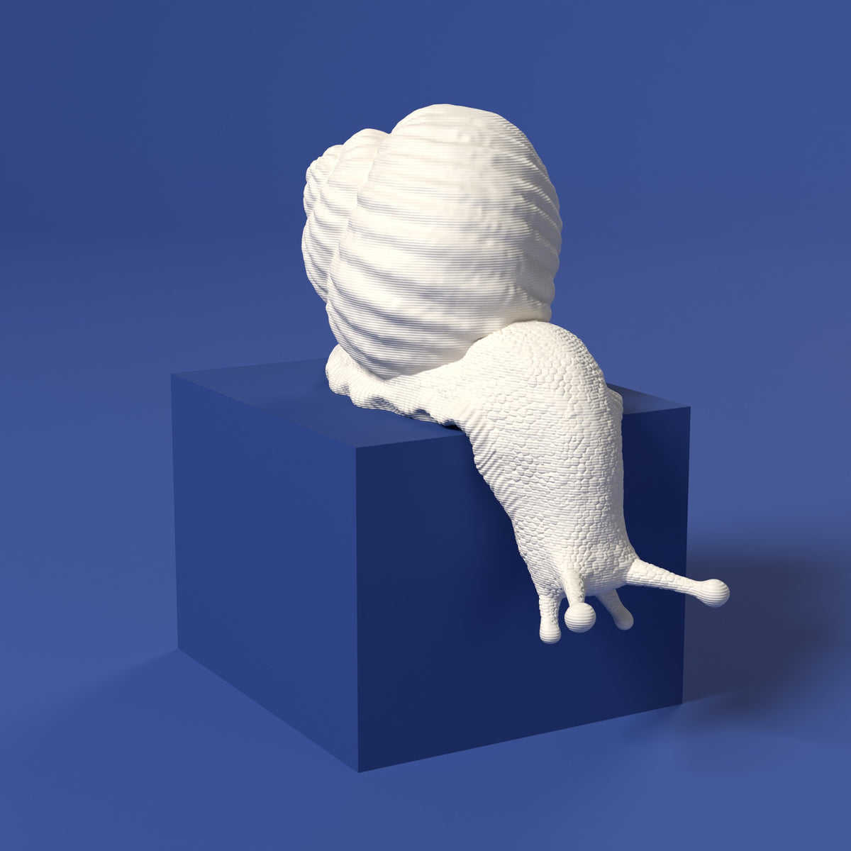 Che Lumaca! Testa in Giù Scamarcia Design – colore Bianco, stampa 3D in bio-PLA