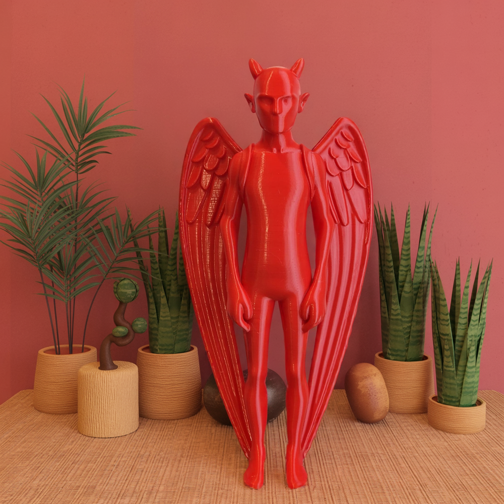 Riven Angelo Caduto scultura