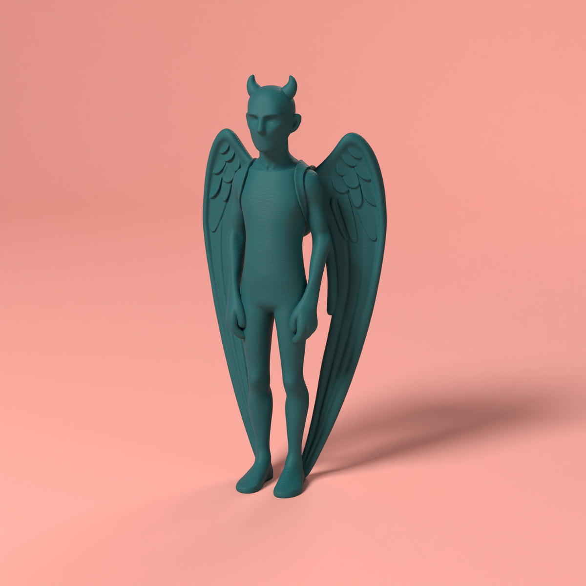 Riven - L'Angelo Caduto Scamarcia Design – colore Verde Petrolio, stampa 3D in bio-PLA