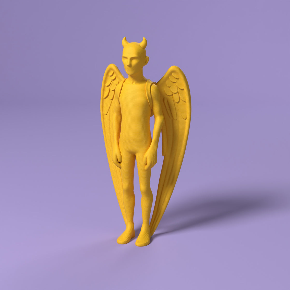 Riven - L'Angelo Caduto Scamarcia Design – colore Giallo, stampa 3D in bio-PLA