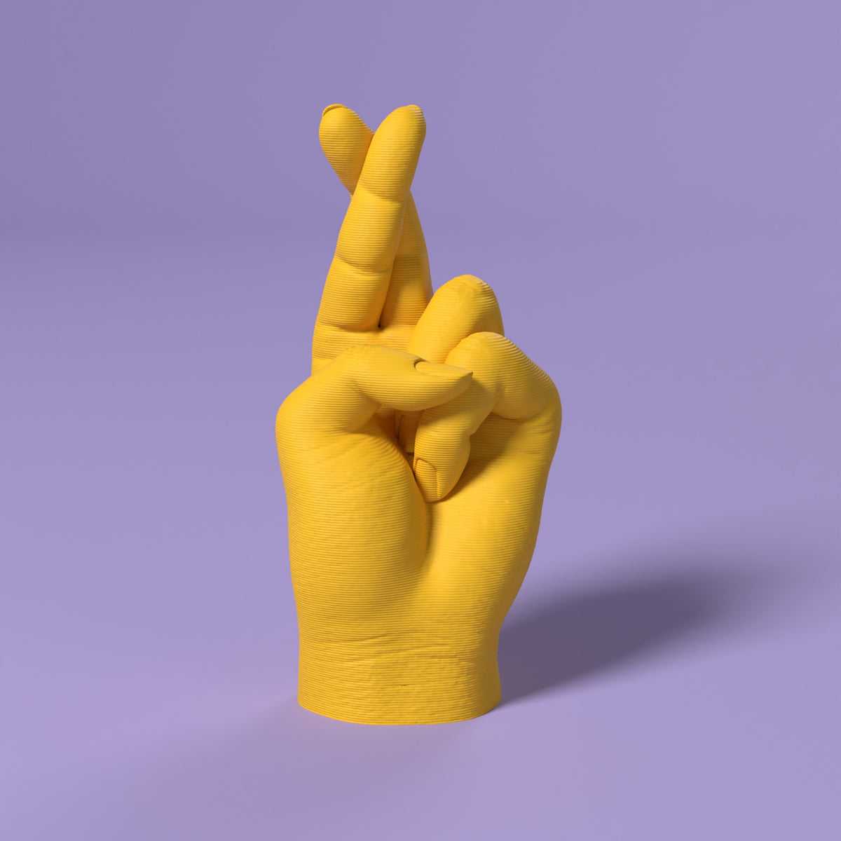 Dita Incrociate Scamarcia Design – colore Giallo, stampa 3D in bio-PLA