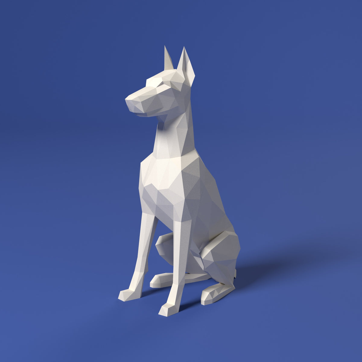 Cane da Guardia Dobermann Scamarcia Design – colore Bianco, stampa 3D in bio-PLA