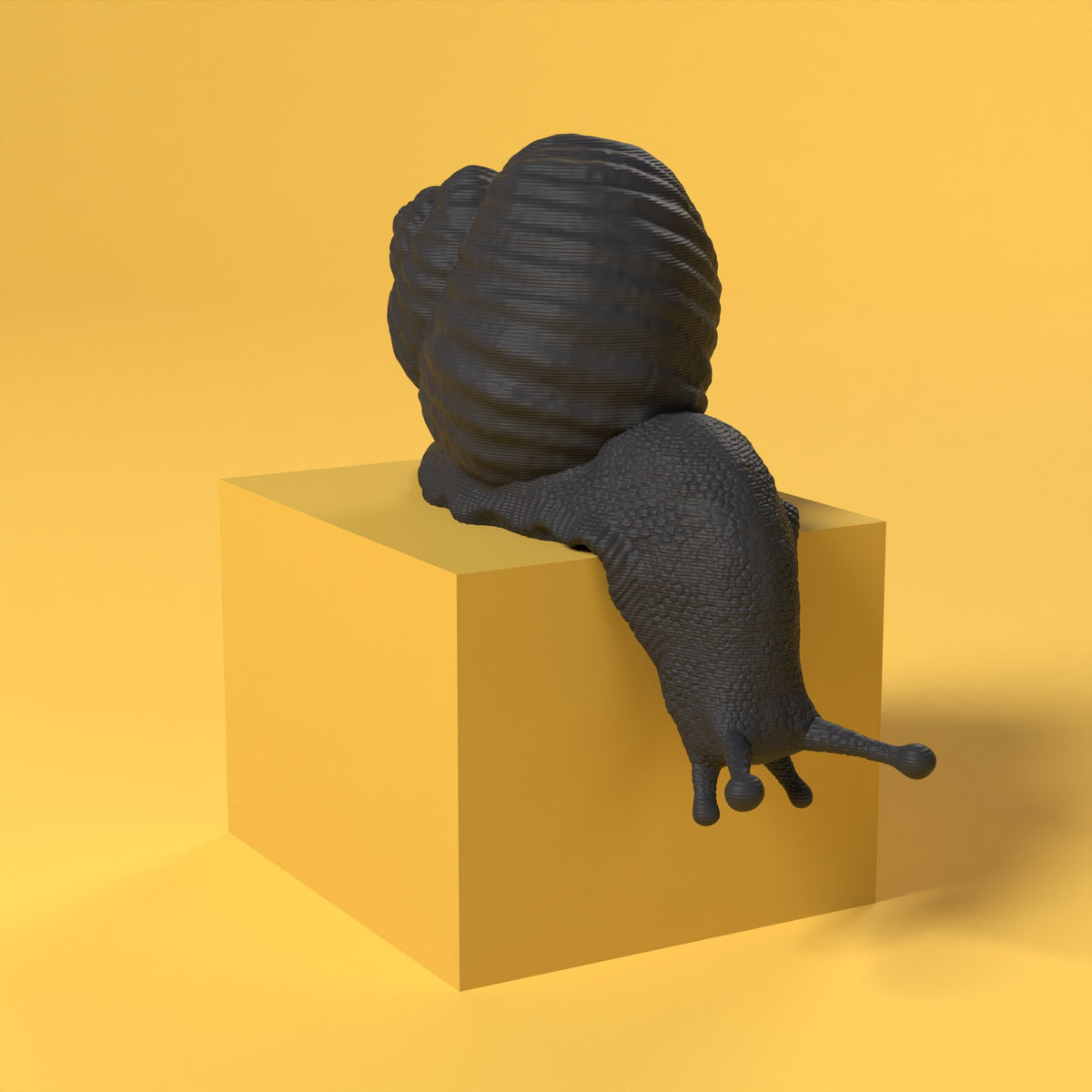 Che Lumaca! Testa in Giù Scamarcia Design – colore Nero, stampa 3D in bio-PLA
