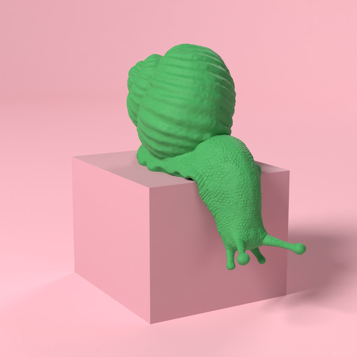 Che Lumaca! Testa in Giù Scamarcia Design – colore Verde, stampa 3D in bio-PLA