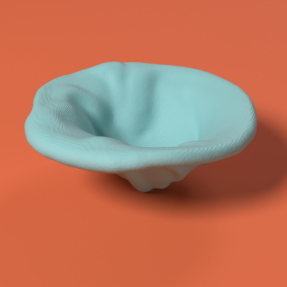 Orecchietta - Centrotavola Scamarcia Design – colore Turchese, stampa 3D in bio-PLA