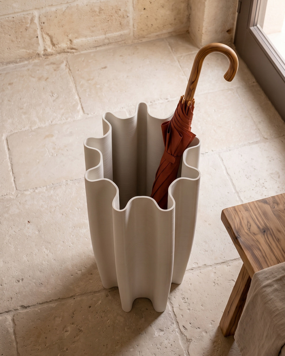 Portaombrelli Corallo Scamarcia Design visto dall'alto