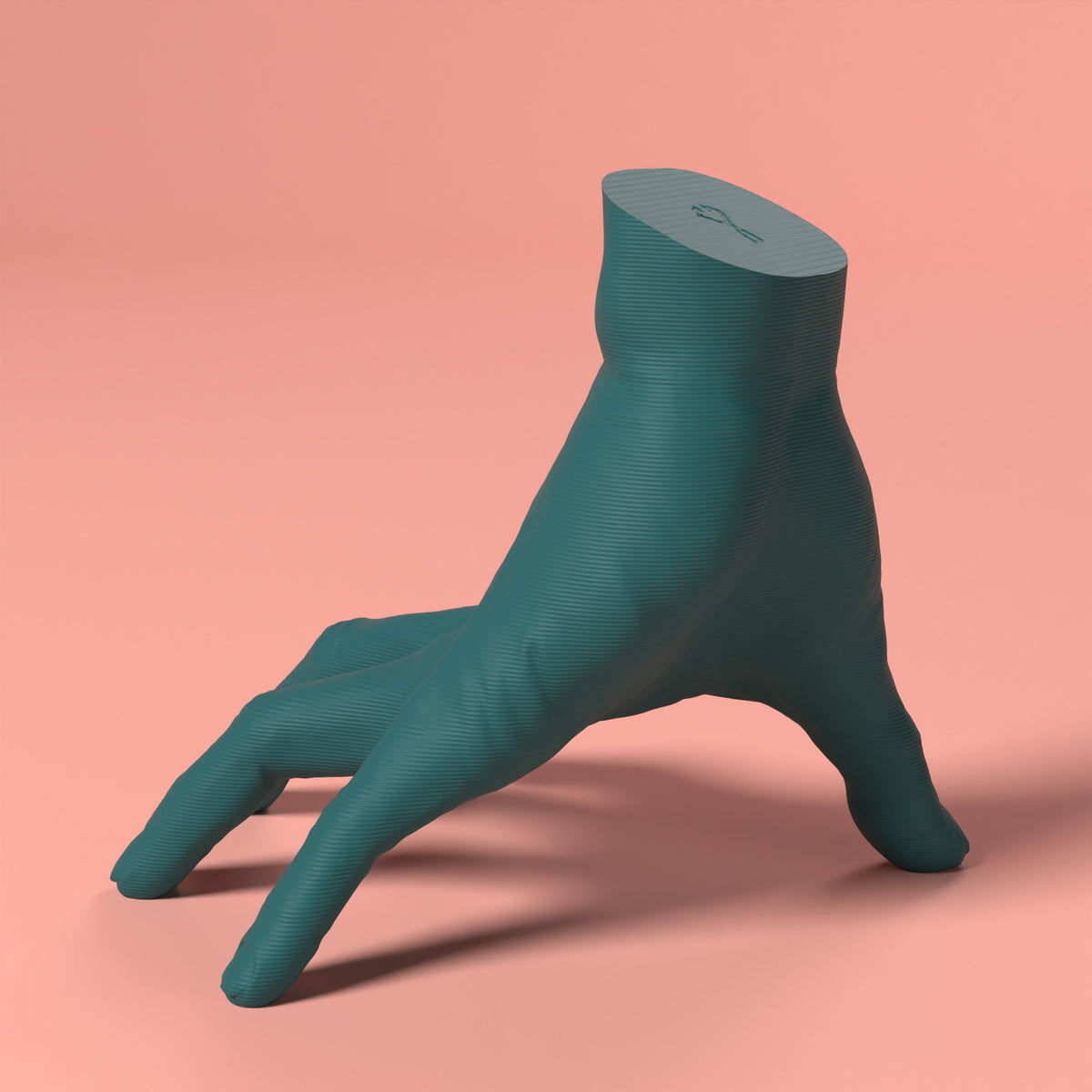 Mano Mano - la Cosa della famiglia Addams Scamarcia Design – colore Verde Petrolio, stampa 3D in bio-PLA
