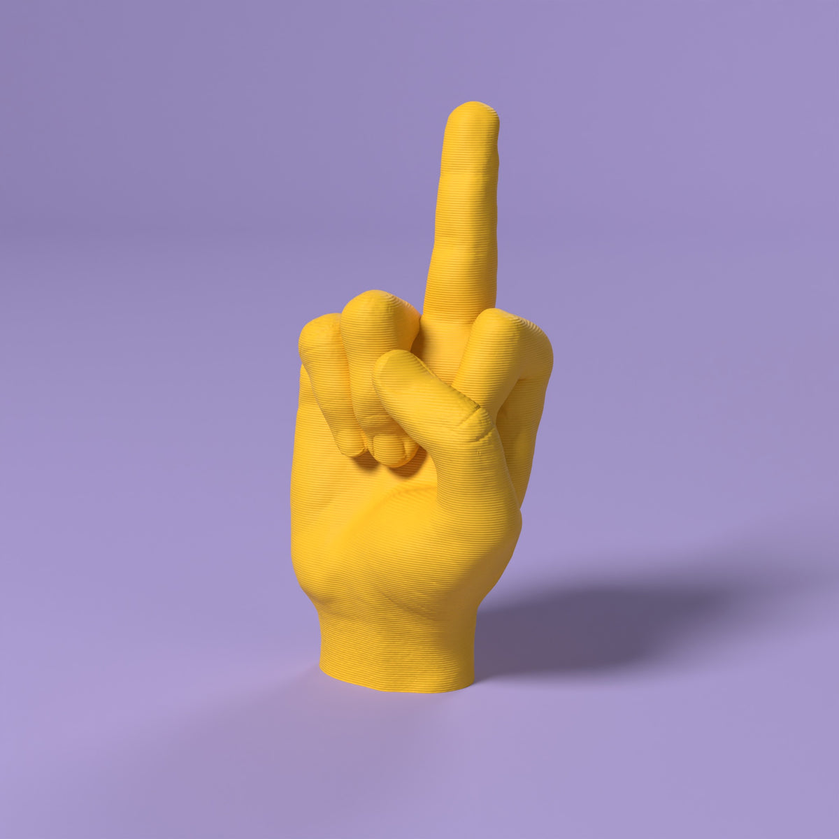Il Dito - Digitus Impudicus Scamarcia Design – colore Giallo, stampa 3D in bio-PLA