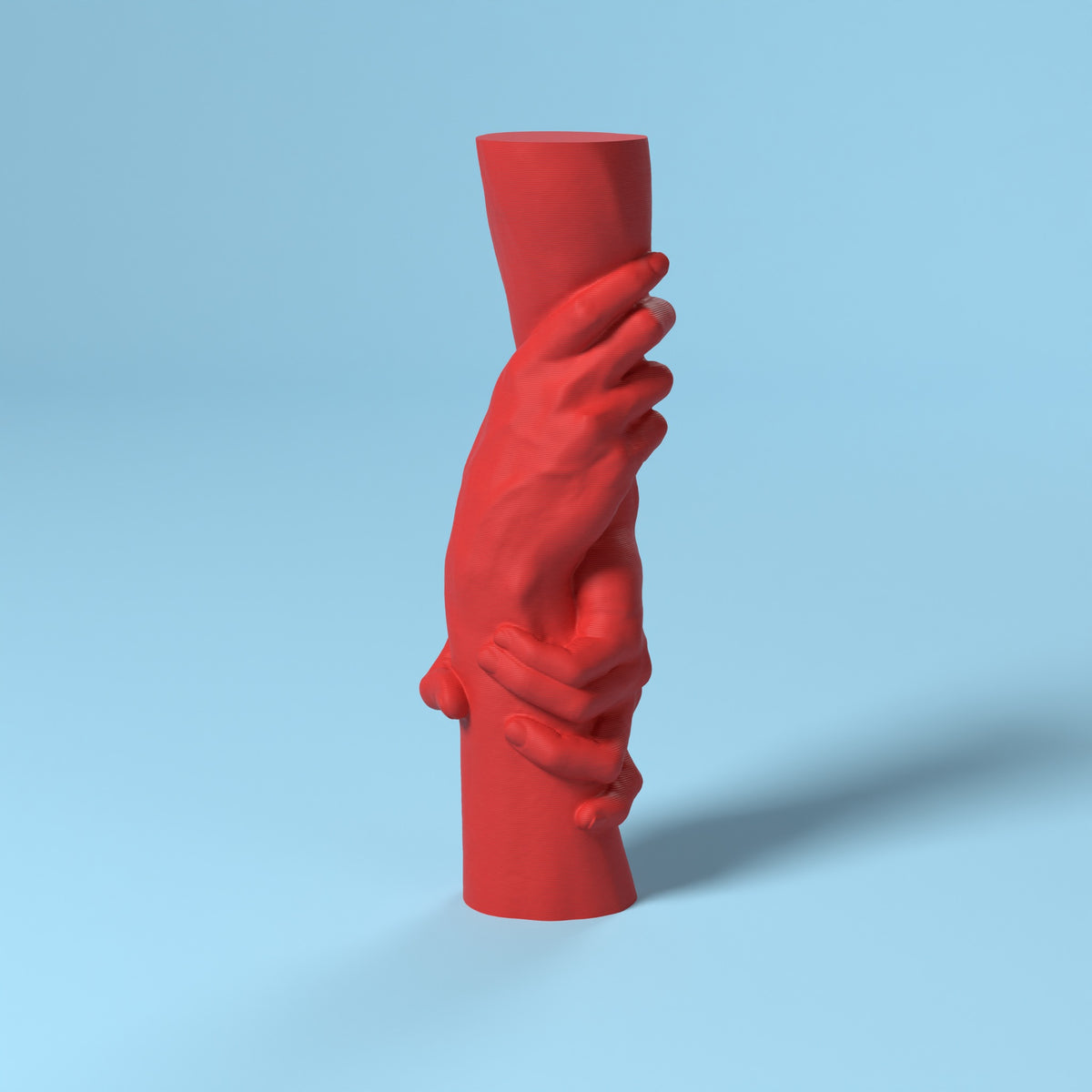 Scultura Legame - L'Arte di tenersi stretti Scamarcia Design – colore Rosso, stampa 3D in bio-PLA