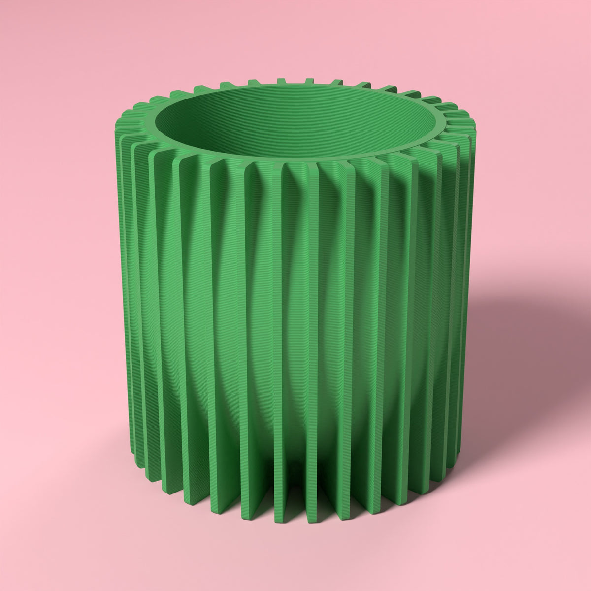 Riflesso - Porta Vaso Bio Scamarcia Design – colore Verde, stampa 3D in bio-PLA