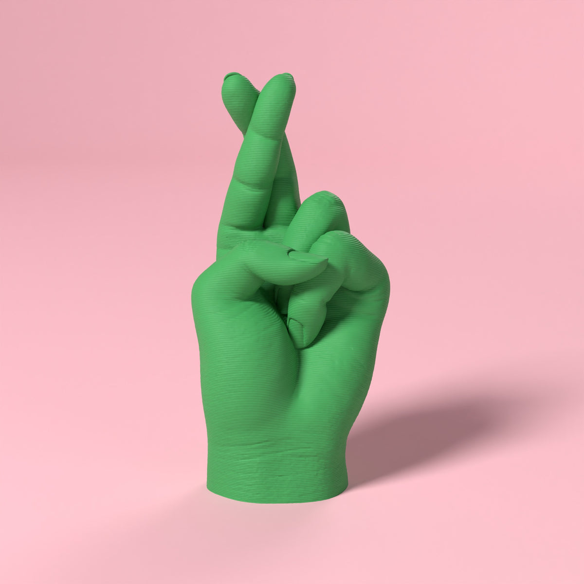 Dita Incrociate Scamarcia Design – colore Verde, stampa 3D in bio-PLA