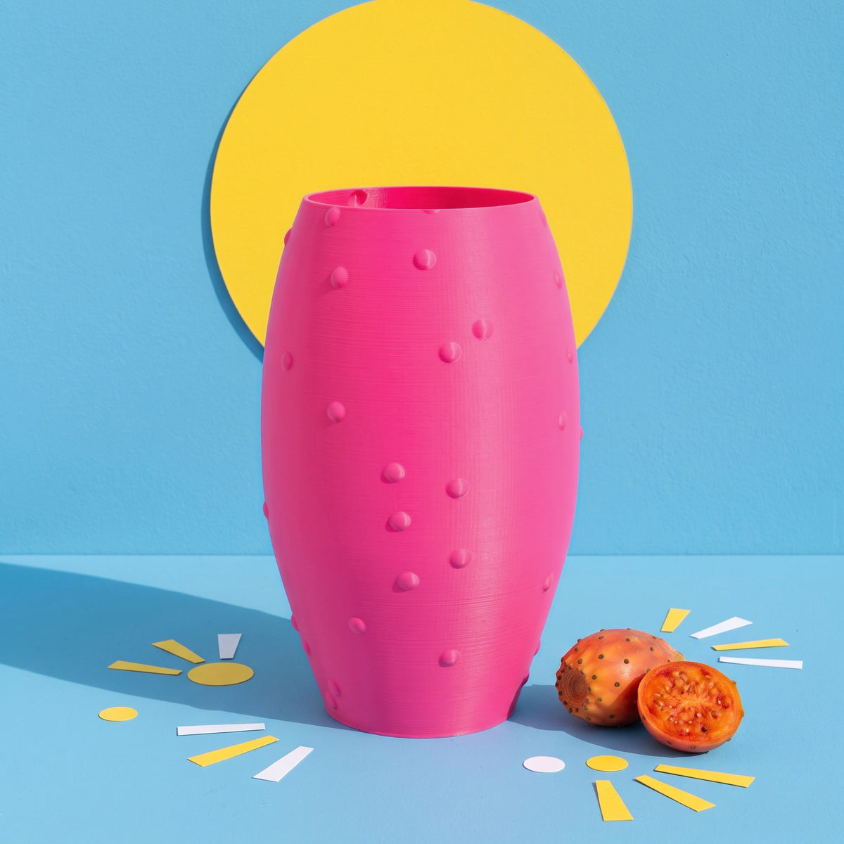 Portaombrelli Fico Scamarcia Design – colore Rosa Fluo, foto pop color block