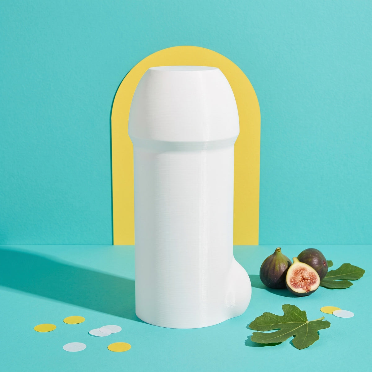 Portaombrelli Priapo Scamarcia Design – colore Bianco, foto pop color block