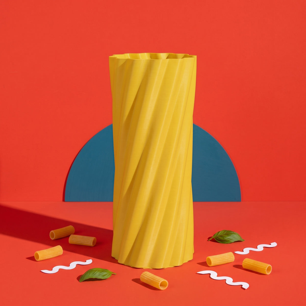 Portaombrelli Rigatone Scamarcia Design – colore Giallo, foto pop color block