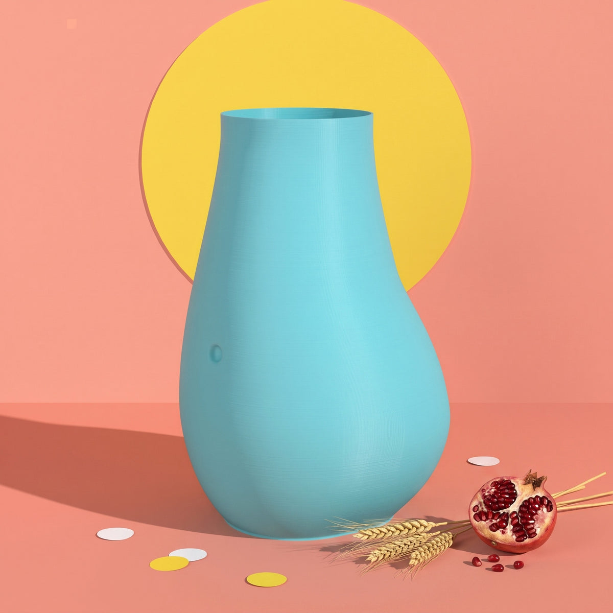 Portaombrelli Iambe Scamarcia Design – colore Turchese, foto pop color block