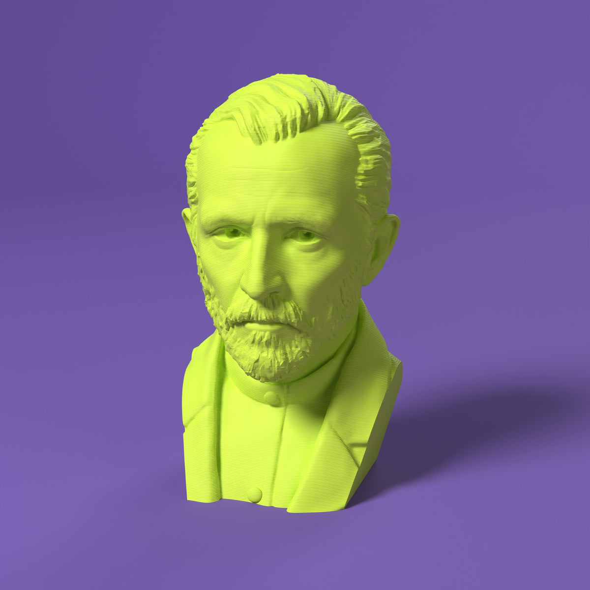 Vincent Van Gogh - Maestri Collection Scamarcia Design – colore Giallo Fluo, stampa 3D in bio-PLA