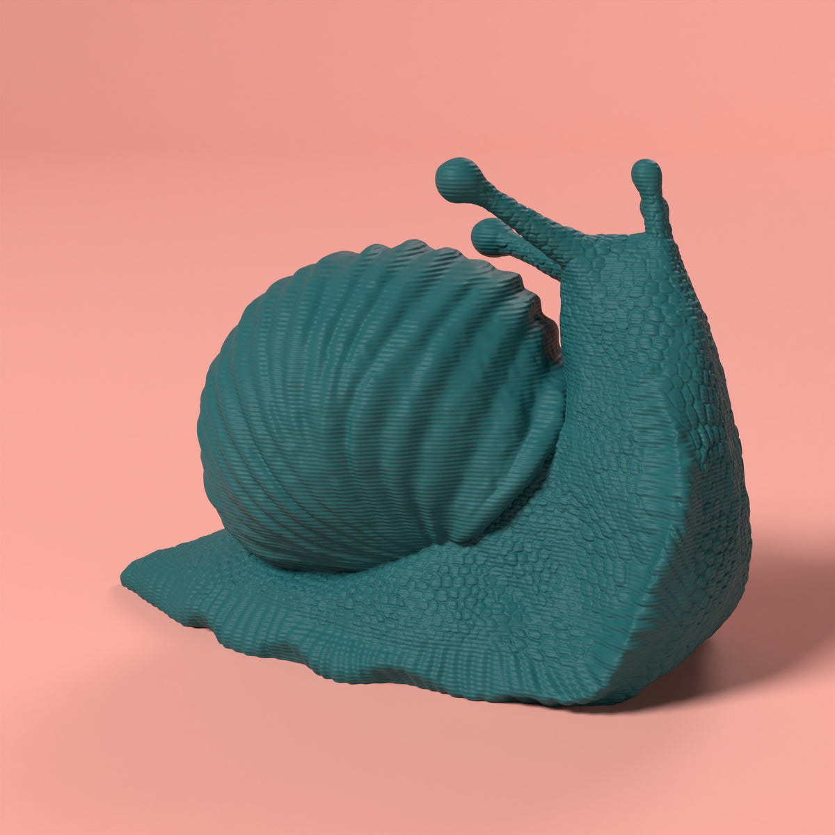 Che Lumaca! Testa in Su Scamarcia Design – colore Verde Petrolio, stampa 3D in bio-PLA