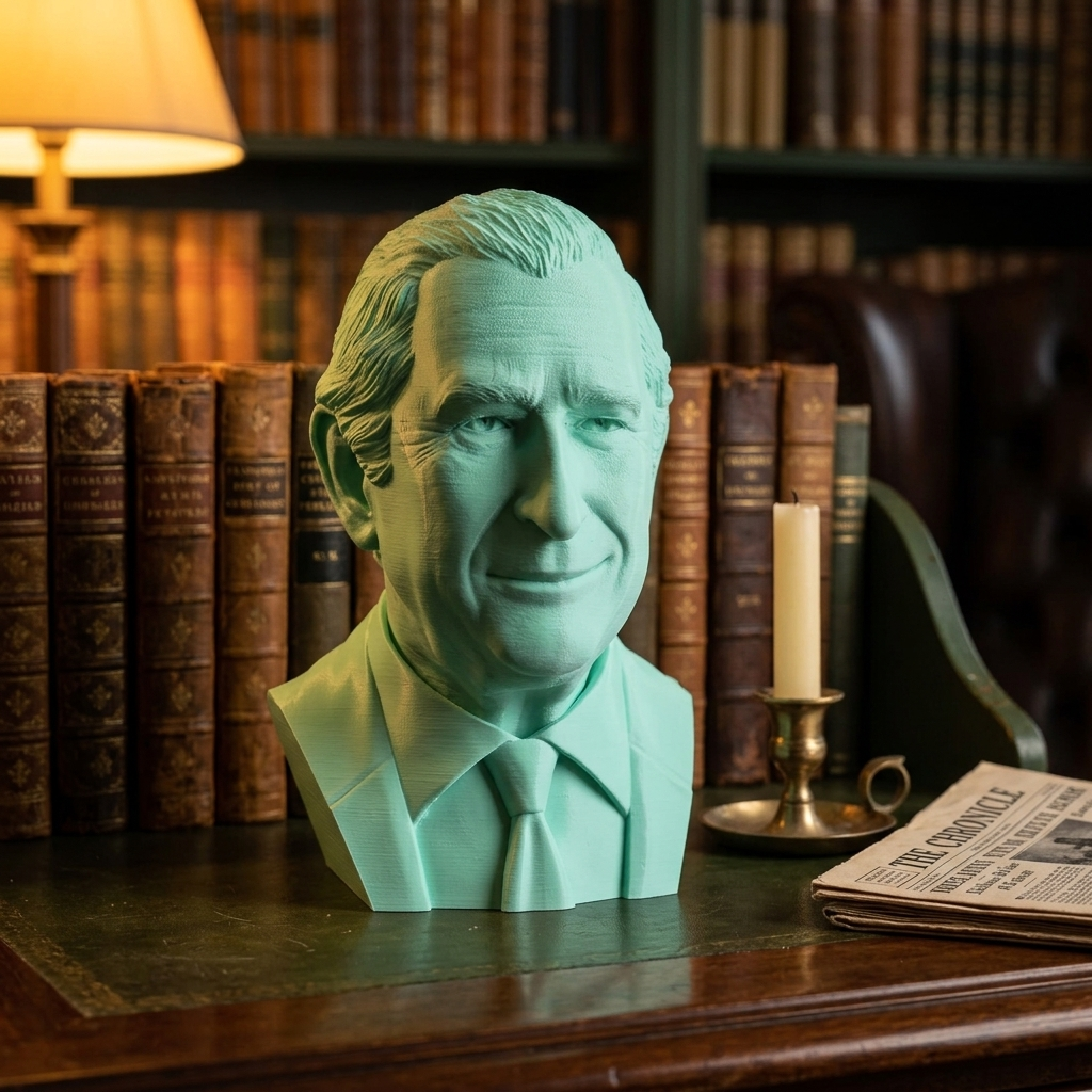 Busto Il Re su libreria - lifestyle
