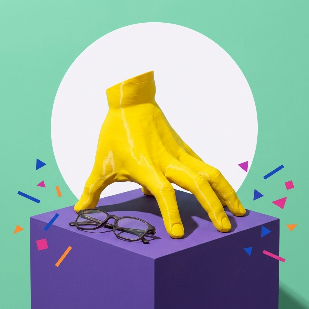 Mano Mano gialla - pop art