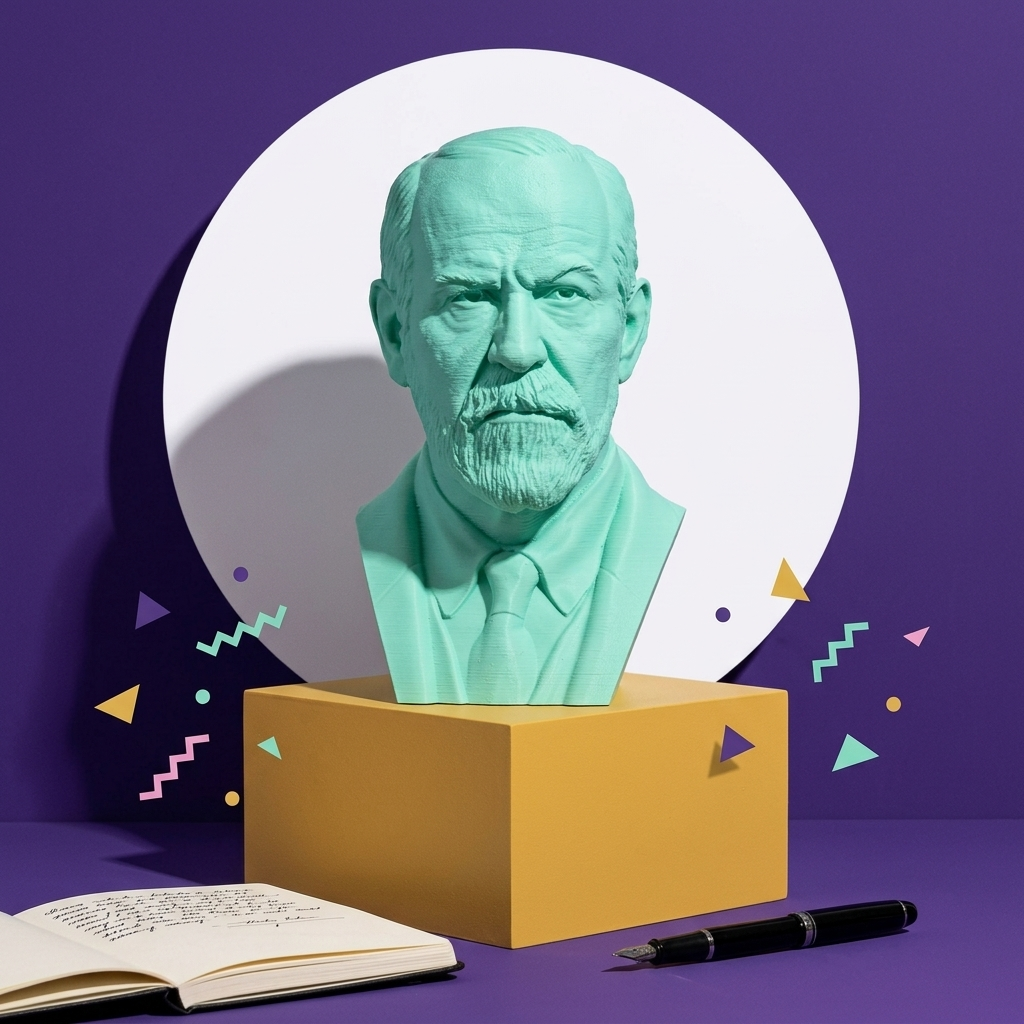 Busto Sigmund Freud - pop art