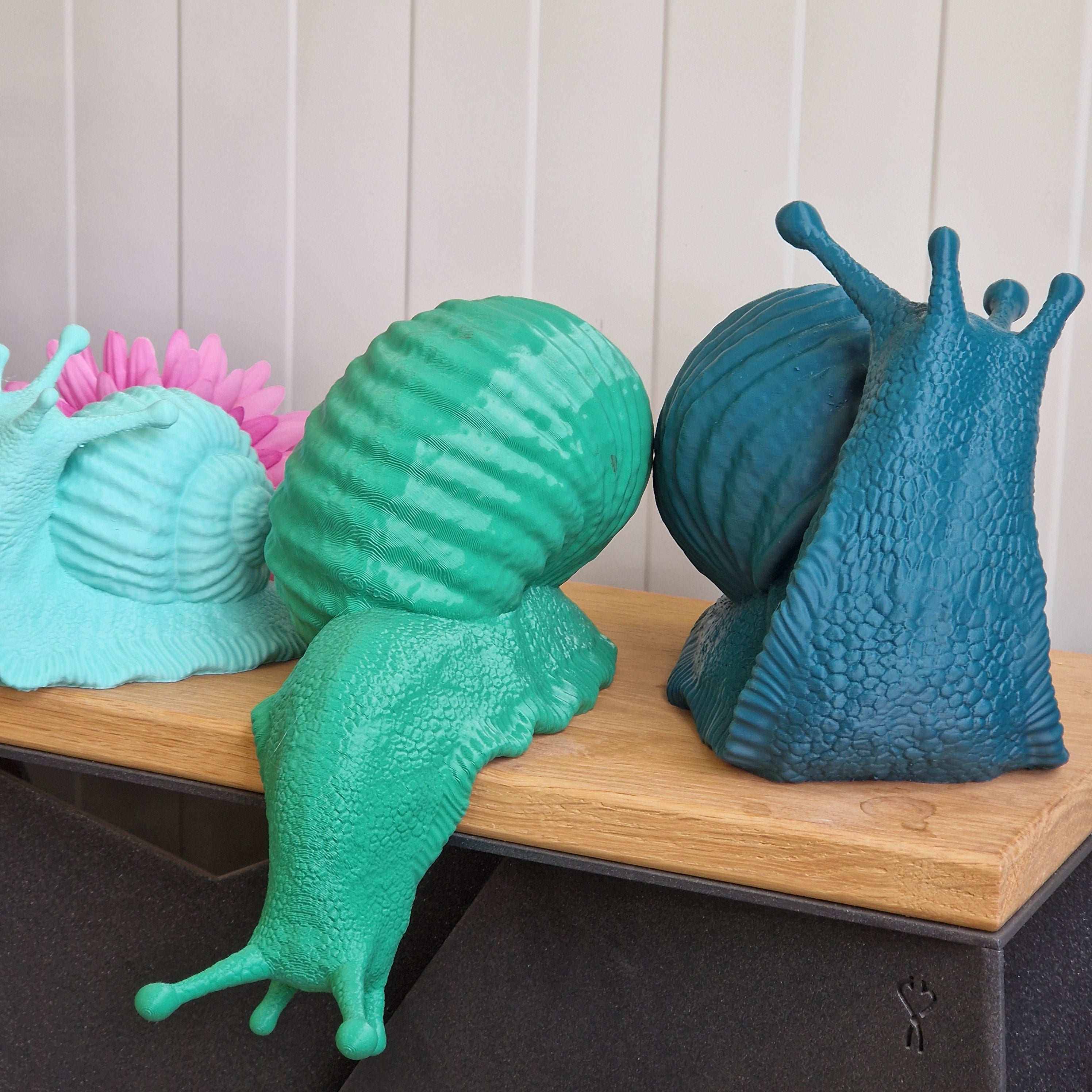 Che Lumaca! Testa in Su, scultura lumaca in PLA biodegradabile - 7