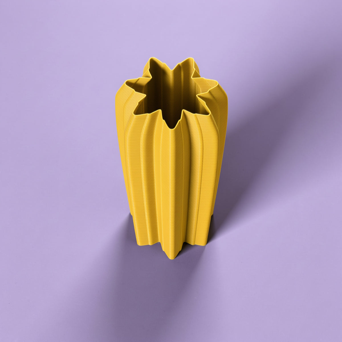 Portaombrelli Cactus Scamarcia Design visto dall'alto – colore Giallo