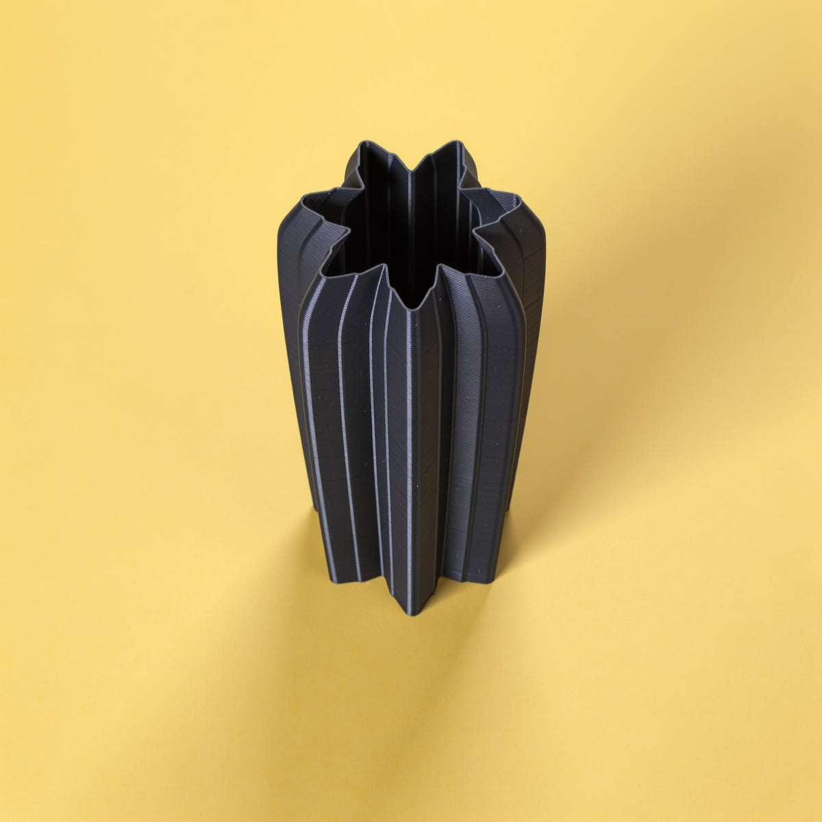 Portaombrelli Cactus Scamarcia Design visto dall'alto – colore Nero
