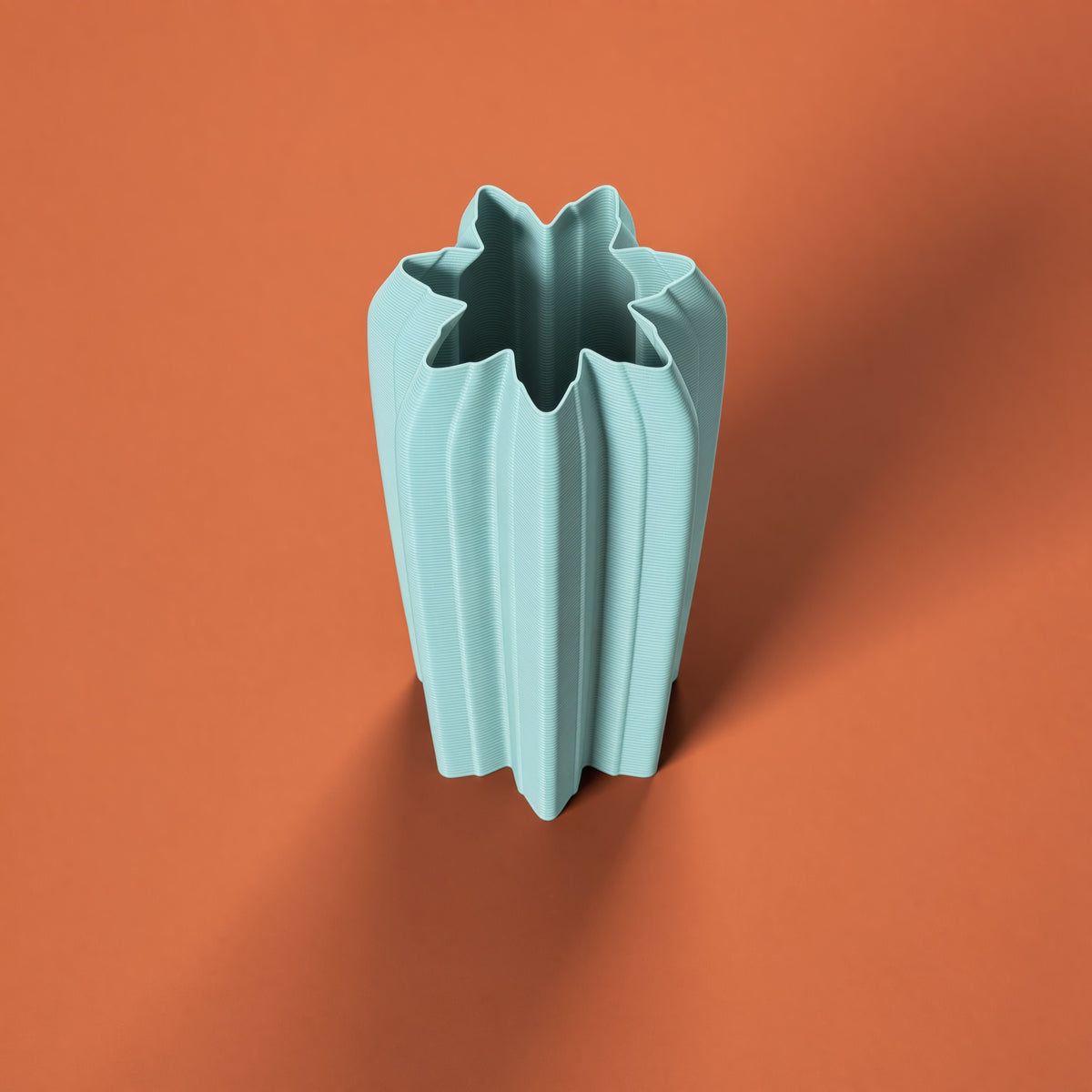 Portaombrelli Cactus Scamarcia Design visto dall'alto – colore Turchese