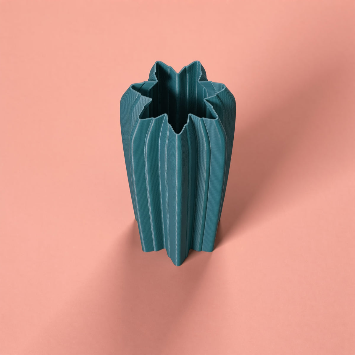 Portaombrelli Cactus Scamarcia Design visto dall'alto – colore Verde Petrolio