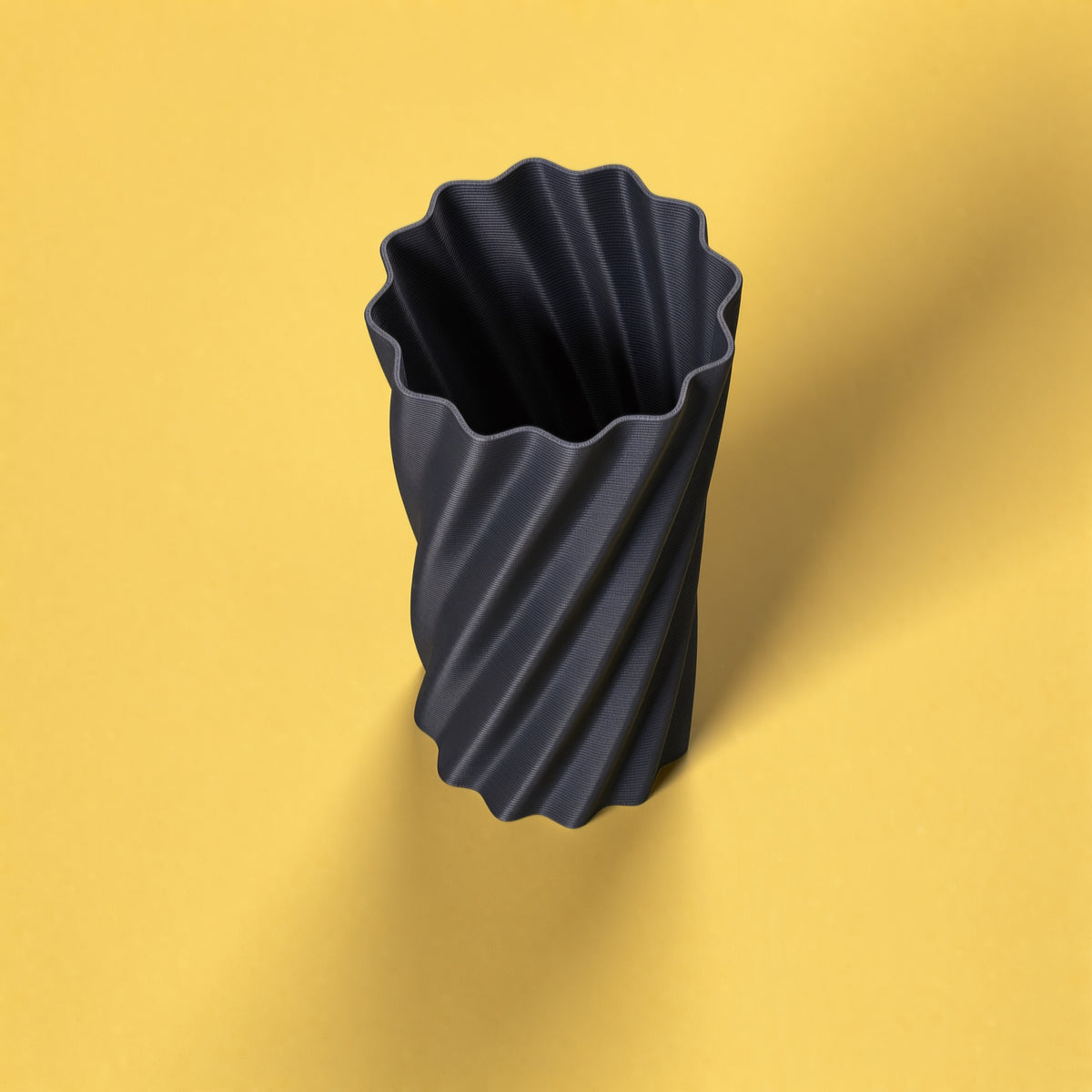 Portaombrelli Rigatone Scamarcia Design visto dall'alto – colore Nero